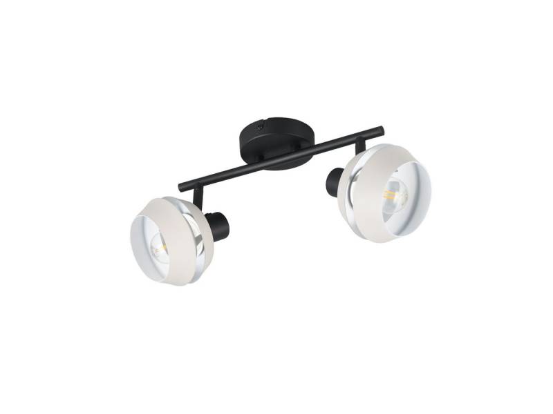 Reality Leuchten LED Aufbaustrahler, LED wechselbar, Warmweiß, Aufputz Deckenstrahler & Wandspot 2flammig Spots schwenkbar, 37cm lang von Reality Leuchten