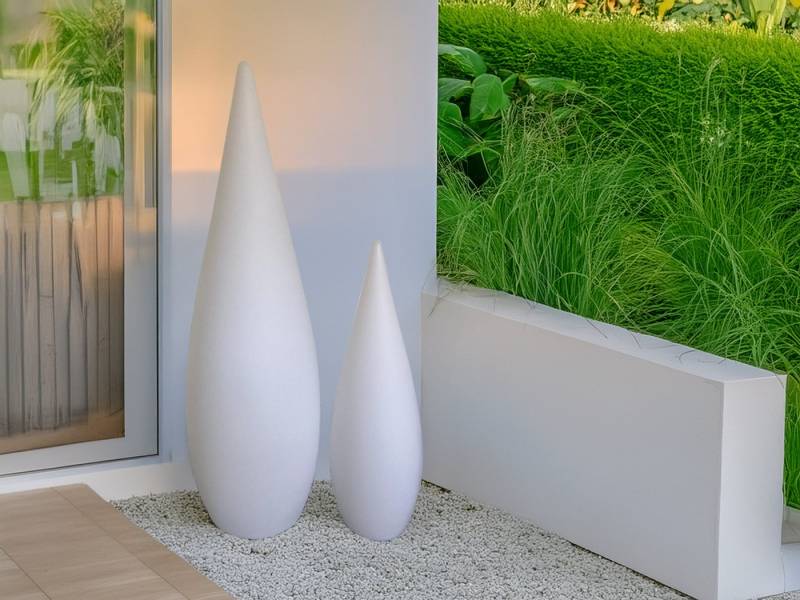 Reality Leuchten LED Gartenleuchte, Farbwechsel & kabellos, dimmbar über Fernbedienung, LED fest integriert, Warmweiß, 2er SET außergewöhnliche Akku Stehlampen ohne Kabel für Innen & Außen von Reality Leuchten