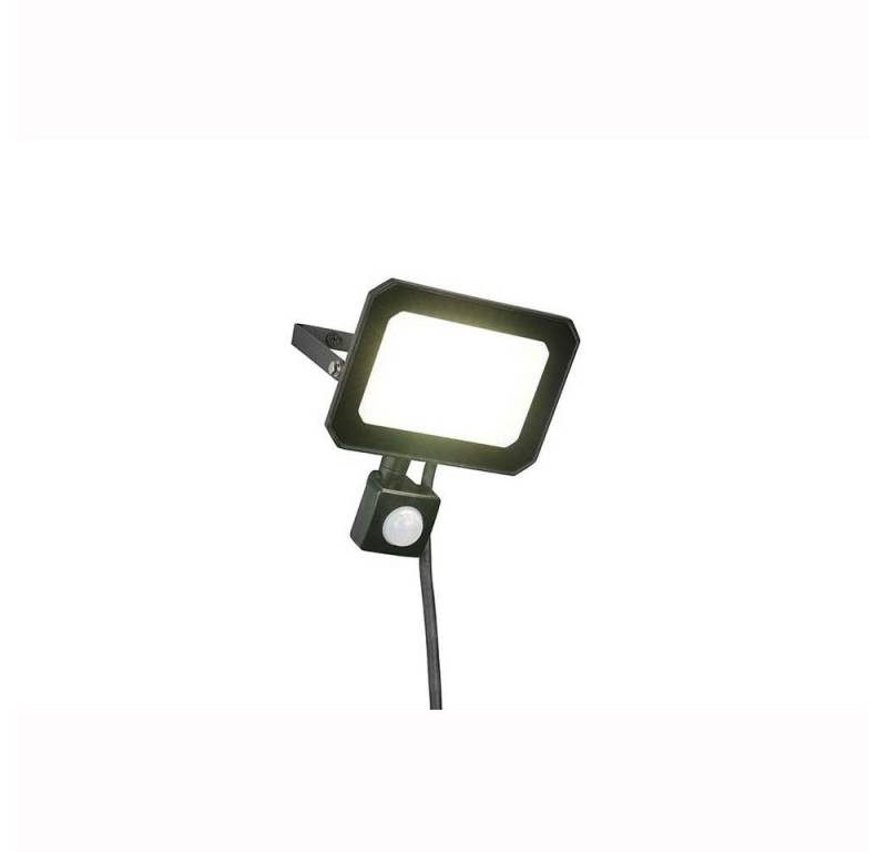 Reality Leuchten LED Außen-Wandleuchte, LED-Leuchtmittel fest verbaut, Neutralweiß, Wandleuchte LED Bewegungssensor Aluminium schwarz matt IP44 von Reality Leuchten