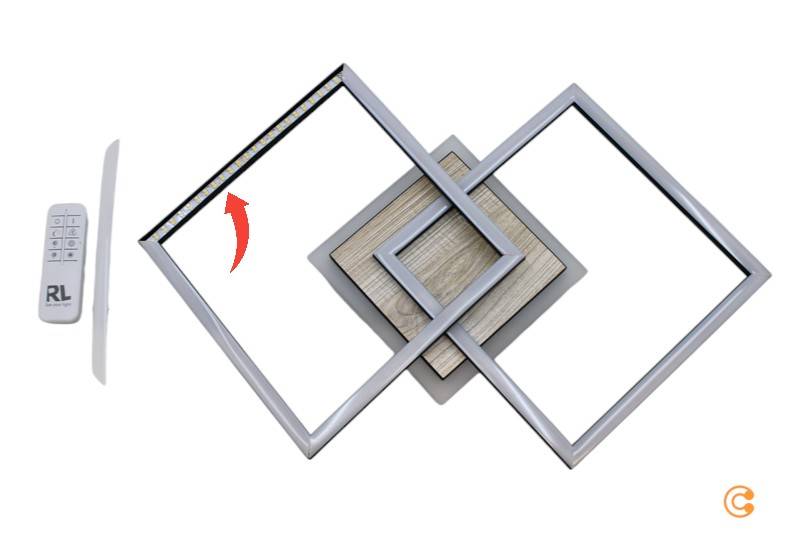 Reality Leuchten LED-Deckenlampe Giro 3-flammig Fernbedienung SIEHE TEXT/FOTO von Reality Leuchten