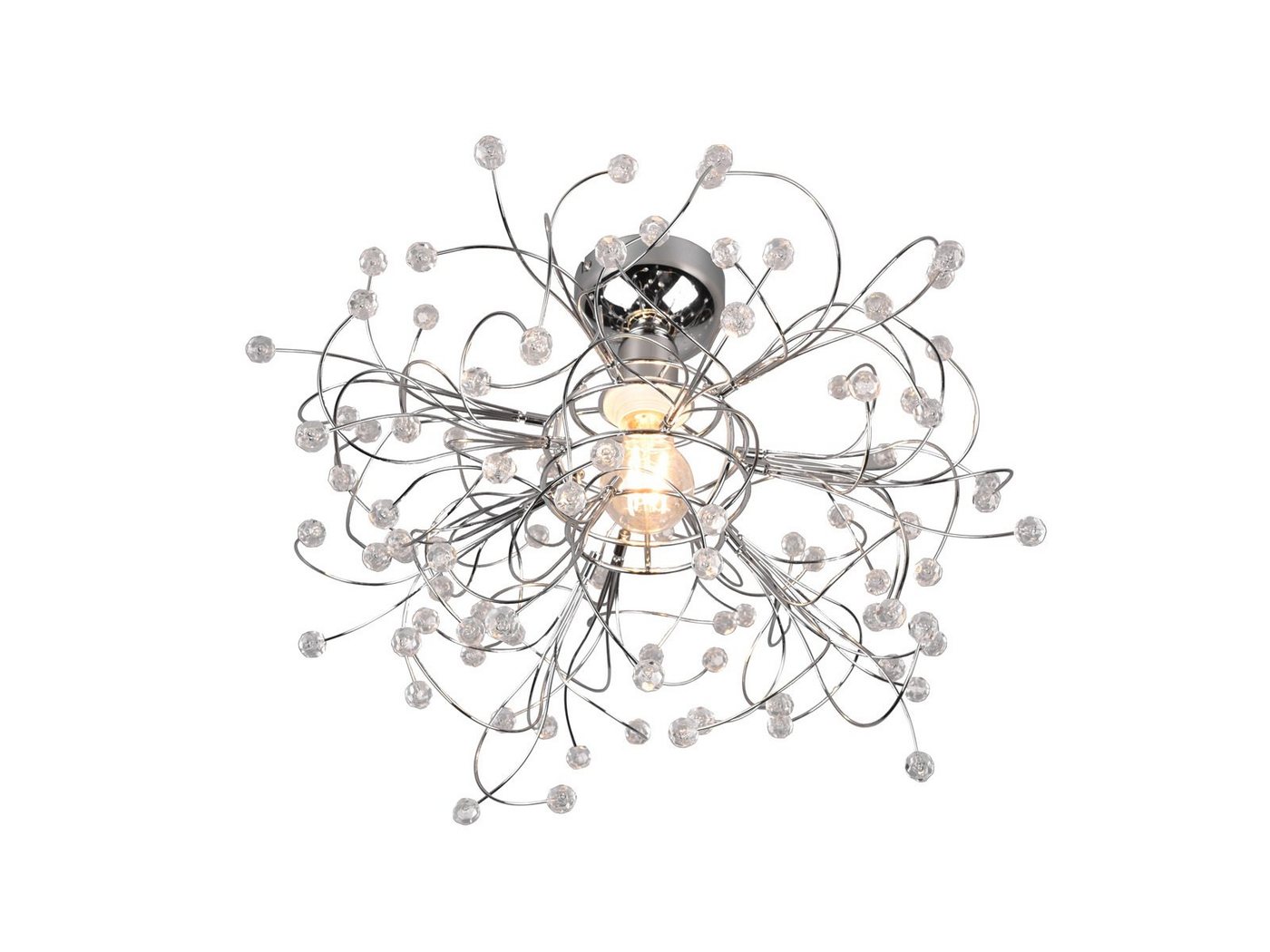 Reality Leuchten LED Deckenleuchte, Dimmfunktion, LED wechselbar, in 3 Stufen über Lichtschalter dimmbar, Warmweiß, ausgefallene extravagante Designer Kristall-lampe Ø 52cm Reality Leuchten LED Deckenleuchte, Dimmfunktion, LED wechselbar, in 3 Stufen über Lichtschalter dimmbar, Warmweiß, ausgefallene extravagante Designer Kristall-lampe Ø 52cm von Reality Leuchten