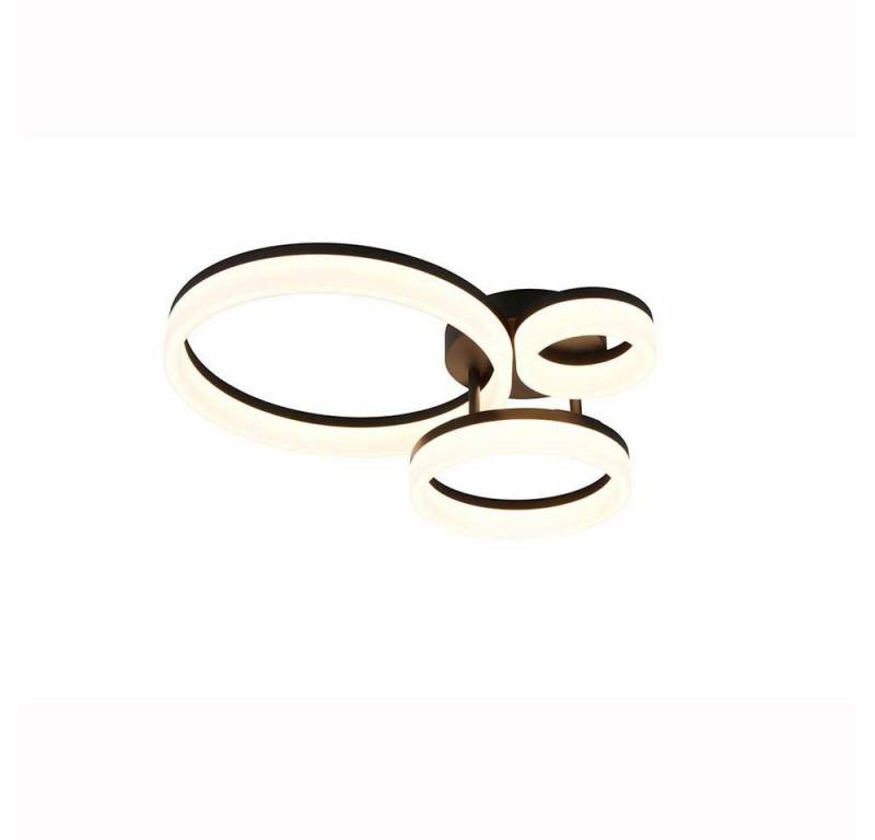 Reality Leuchten LED Deckenleuchte, LED-Leuchtmittel fest verbaut, Warmweiß, LED Deckenleuchte Deckenlampe Wohnzimmerlampe schwarz modern B 51 cm Reality Leuchten LED Deckenleuchte, LED-Leuchtmittel fest verbaut, Warmweiß, LED Deckenleuchte Deckenlampe Wohnzimmerlampe schwarz modern B 51 cm von Reality Leuchten