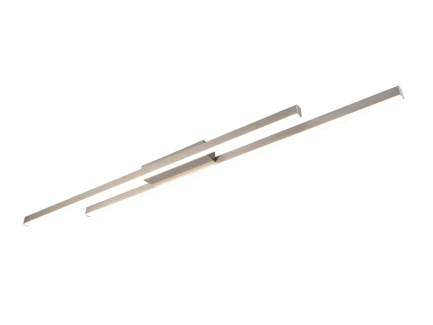 Reality Leuchten LED Deckenleuchte, LED fest integriert, Warmweiß, Große Wandleuchte innen, Flach, Schwrz Metall, 110cm lang von Reality Leuchten