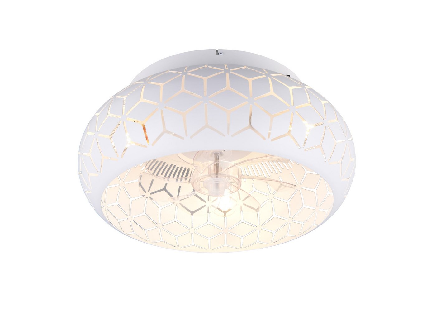 Reality Leuchten LED Deckenleuchte, Timerfunktion, LED wechselbar, warmweiß, ausgefallene Decken-ventilator mit Licht und Fernbedienung leise Ø50cm Reality Leuchten LED Deckenleuchte, Timerfunktion, LED wechselbar, warmweiß, ausgefallene Decken-ventilator mit Licht und Fernbedienung leise Ø50cm von Reality Leuchten