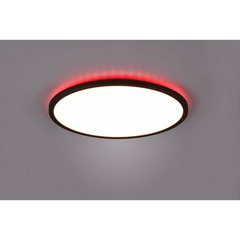 Reality Leuchten LED-Deckenleuchte 'Aureo' schwarz Ø 40 cm von Reality Leuchten