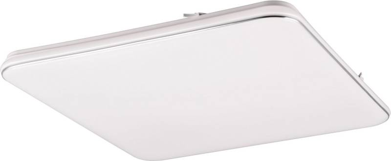 Reality Leuchten LED Deckenleuchte BLANCA, elegant schlichte weiße LED Deckenlampe, 53x53 cm, kaltweiß, Dimmfunktion, LED fest integriert, Kaltweiß, 3-Stufen dimmbar über Wandschalter, Deckenlampe für Büro Flur Treppe von Reality Leuchten
