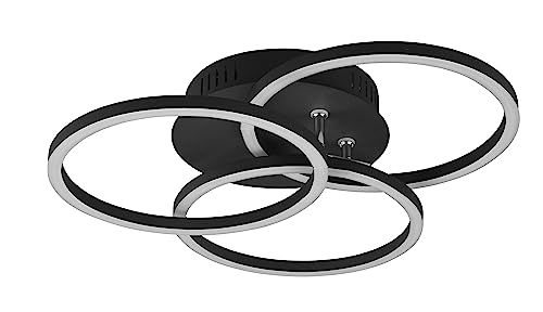 Reality Leuchten LED Deckenleuchte Circle R62823132, Metall Schwarz matt, inkl. 27 Watt LED, Fernbedienung, Dimmer, Farbwechsel, Nachtlicht Reality Leuchten LED Deckenleuchte Circle R62823132, Metall Schwarz matt, inkl. 27 Watt LED, Fernbedienung, Dimmer, Farbwechsel, Nachtlicht von RL LIVE YOUR LIGHT