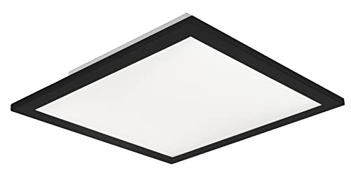 Reality Leuchten LED Deckenleuchte Gamma R62863032, Metall Schwarz matt, inklusiv 13.5 Watt LED, inklusiv Fernbedienung von RL LIVE YOUR LIGHT