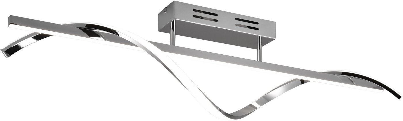 Reality Leuchten LED Deckenleuchte ISABEL, Deckenlampe 26W LED kaltweiß 4000K 3000 Lumen, Switch Dimmer, Dimmfunktion, LED fest integriert, Kaltweiß, 3-Stufen dimmbar über Wandschalter, chrom verspiegelt, 100x 25x 18 cm Reality Leuchten LED Deckenleuchte ISABEL, Deckenlampe 26W LED kaltweiß 4000K 3000 Lumen, Switch Dimmer, Dimmfunktion, LED fest integriert, Kaltweiß, 3-Stufen dimmbar über Wandschalter, chrom verspiegelt, 100x 25x 18 cm von Reality Leuchten