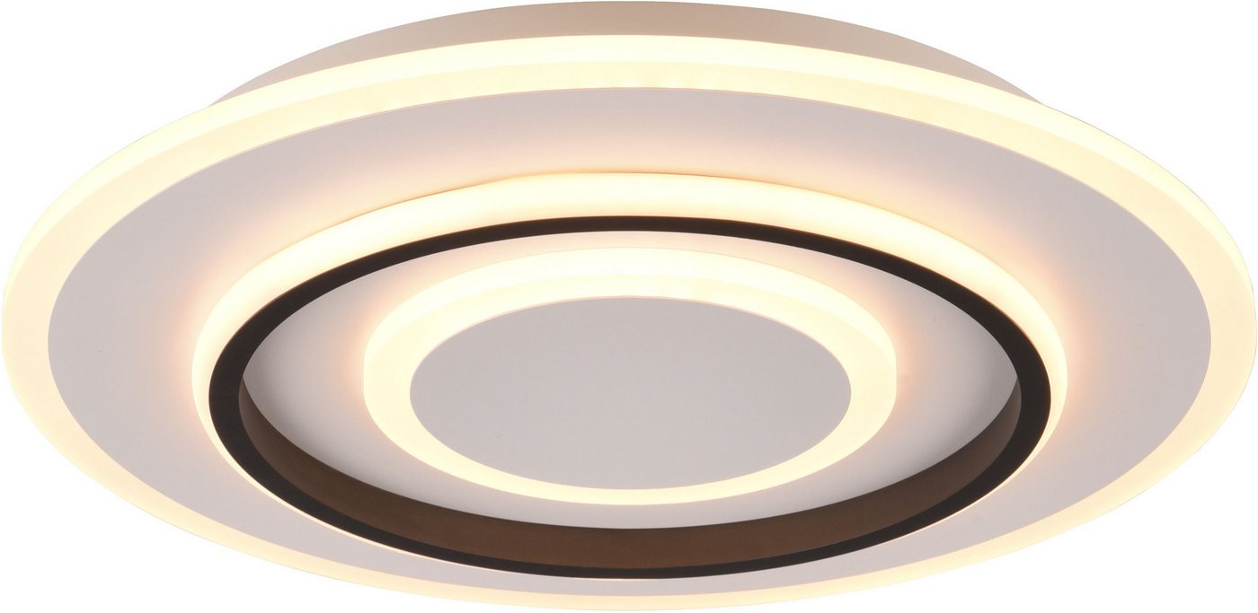 Reality Leuchten LED Deckenleuchte JORA, Deckenlampe Schlafzimmer mit Sleep Timer, Nachtlicht, dimmbar, Dimmfunktion, LED fest integriert, warmweiß - kaltweiß, Lichtfarbe einstellbar CCT, Memoryfunktion, inkl Fernbedienung Reality Leuchten LED Deckenleuchte JORA, Deckenlampe Schlafzimmer mit Sleep Timer, Nachtlicht, dimmbar, Dimmfunktion, LED fest integriert, warmweiß - kaltweiß, Lichtfarbe einstellbar CCT, Memoryfunktion, inkl Fernbedienung von Reality Leuchten