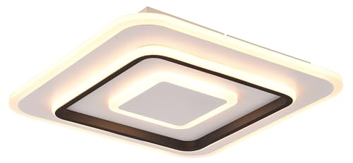 Reality Leuchten LED Deckenleuchte Jora R64293131, Metall Weiß matt, Kunststoff, inkl. 46 Watt LED, Fernbedienung von Reality Leuchten