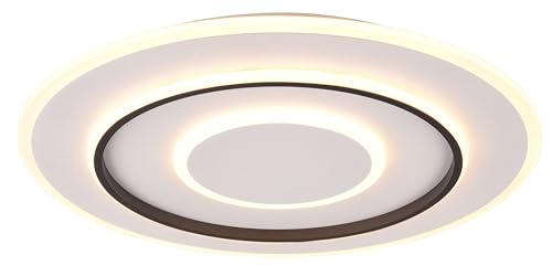 Reality Leuchten LED Deckenleuchte Jora R64303931, Metall Weiß matt, Kunststoff, inkl. 55 Watt LED, Fernbedienung von Reality Leuchten
