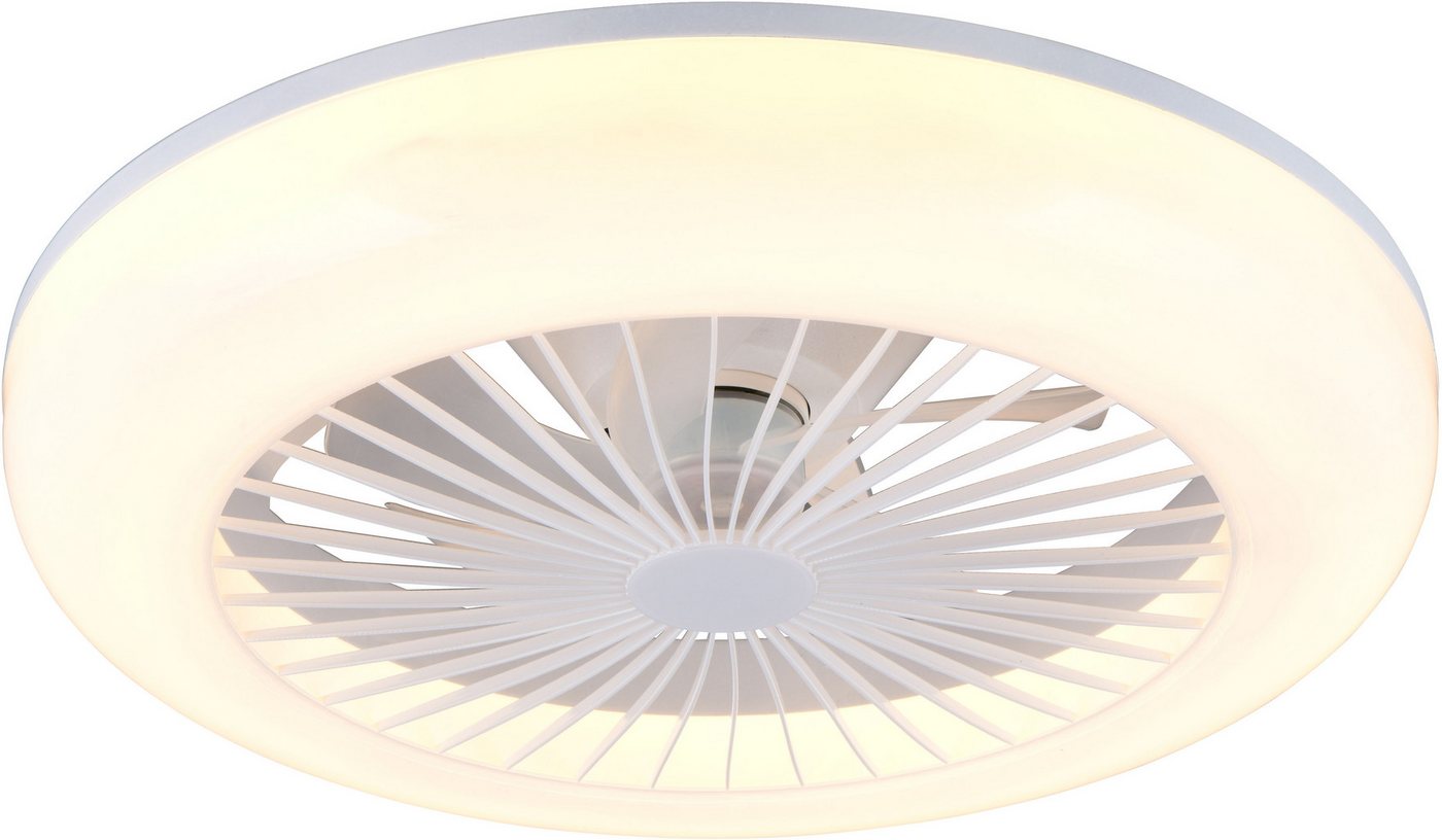 Reality Leuchten LED Deckenleuchte MORA mit Ventilator, Deckenventilator mit Licht inkl Fernbedienung, Ventilatorfunktion, LED fest integriert, warmweiß - kaltweiß, 3 Geschwindigkeiten Timer Vor- & Rücklauf LED dimmbar CCT Nachtlicht Reality Leuchten LED Deckenleuchte MORA mit Ventilator, Deckenventilator mit Licht inkl Fernbedienung, Ventilatorfunktion, LED fest integriert, warmweiß - kaltweiß, 3 Geschwindigkeiten Timer Vor- & Rücklauf LED dimmbar CCT Nachtlicht von Reality Leuchten
