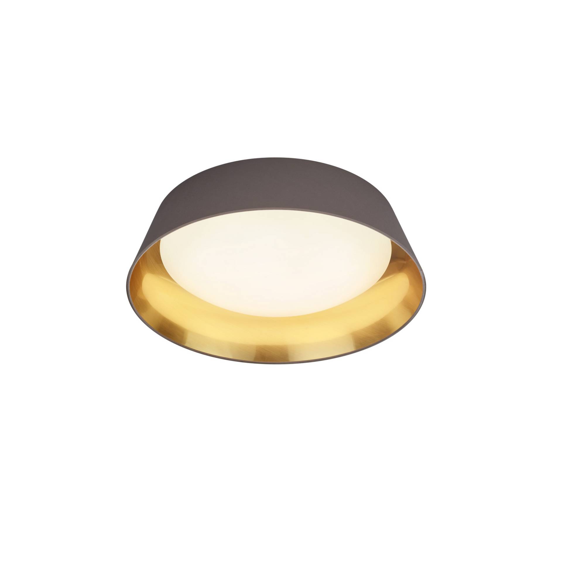 Reality Leuchten LED-Deckenleuchte 'Ponts' taupe/goldfarben Ø 45 cm Reality Leuchten LED-Deckenleuchte 'Ponts' taupe/goldfarben Ø 45 cm von Reality Leuchten