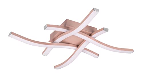 Reality Leuchten LED Deckenleuchte Route R62474499, Metall Rosé Gold, Kunststoff weiß, inkl. 4x 5 Watt LED Reality Leuchten LED Deckenleuchte Route R62474499, Metall Rosé Gold, Kunststoff weiß, inkl. 4x 5 Watt LED von RL LIVE YOUR LIGHT