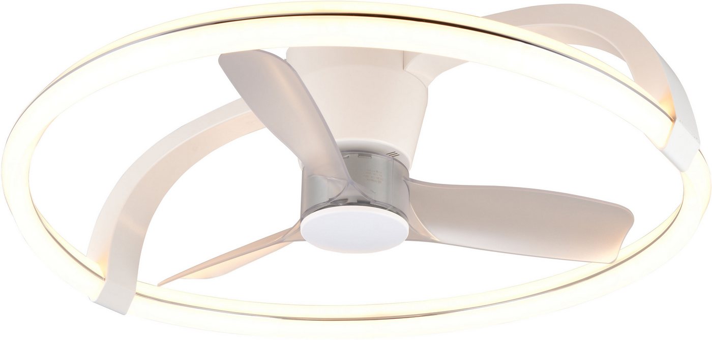 Reality Leuchten LED Deckenleuchte STOCKHOLM mit Ventilator, Deckenventilator mit Licht inklFernbedienung, Ventilatorfunktion, LED fest integriert, warmweiß - kaltweiß, 6 Geschwindigkeiten Timer Vor- & Rücklauf LED dimmbar CCT Nachtlicht Reality Leuchten LED Deckenleuchte STOCKHOLM mit Ventilator, Deckenventilator mit Licht inklFernbedienung, Ventilatorfunktion, LED fest integriert, warmweiß - kaltweiß, 6 Geschwindigkeiten Timer Vor- & Rücklauf LED dimmbar CCT Nachtlicht von Reality Leuchten
