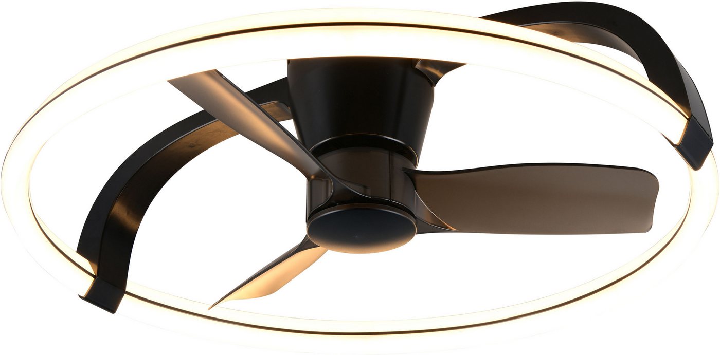 Reality Leuchten LED Deckenleuchte STOCKHOLM mit Ventilator, Deckenventilator mit Licht inklFernbedienung, Ventilatorfunktion, LED fest integriert, warmweiß - kaltweiß, 6 Geschwindigkeiten Timer Vor- & Rücklauf LED dimmbar CCT Nachtlicht Reality Leuchten LED Deckenleuchte STOCKHOLM mit Ventilator, Deckenventilator mit Licht inklFernbedienung, Ventilatorfunktion, LED fest integriert, warmweiß - kaltweiß, 6 Geschwindigkeiten Timer Vor- & Rücklauf LED dimmbar CCT Nachtlicht von Reality Leuchten