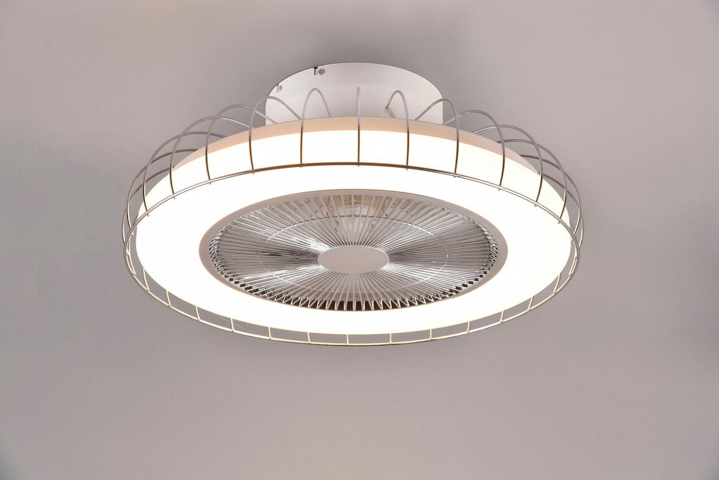 Reality Leuchten LED Deckenleuchte Sandfjord Deckenventilator, CCT - über Fernbedienung, Dimmfunktion, Leuchtdauer einstellbar, Memoryfunktion, Nachtlichtfunktion, Smart Home, Timerfunktion, Ventilatorfunktion, mehrere Helligkeitsstufen, LED fest integriert, warmweiß - kaltweiß, Deckenlampe, Ventilator 3 Stufen,WiZ Smart Home,Lichtfarbe einstellbar Reality Leuchten LED Deckenleuchte Sandfjord Deckenventilator, CCT - über Fernbedienung, Dimmfunktion, Leuchtdauer einstellbar, Memoryfunktion, Nachtlichtfunktion, Smart Home, Timerfunktion, Ventilatorfunktion, mehrere Helligkeitsstufen, LED fest integriert, warmweiß - kaltweiß, Deckenlampe, Ventilator 3 Stufen,WiZ Smart Home,Lichtfarbe einstellbar von Reality Leuchten