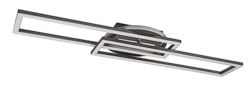 Reality Leuchten LED Deckenleuchte Twister R67183107, Metall Nickel matt, inkl. 30 Watt LED, Fernbedienung, Dimmer, Farbwechsel von RL LIVE YOUR LIGHT