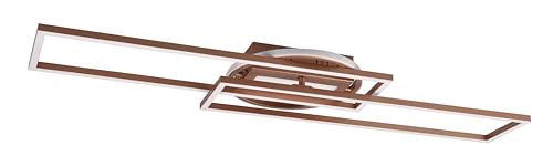 Reality Leuchten LED Deckenleuchte Twister R67183165, Metall Coffee, inkl. 30 Watt LED von Reality Leuchten