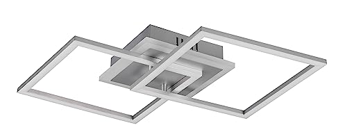 Reality Leuchten LED Deckenleuchte Venida R62793187, Metall titanfarbig, inkl. 25 Watt LED, Switch Dimmer von RL LIVE YOUR LIGHT