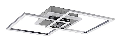 Reality Leuchten LED Deckenleuchte Venida R62793406, Metall Chrom, inkl. 25 Watt LED, Switch Dimmer von RL LIVE YOUR LIGHT