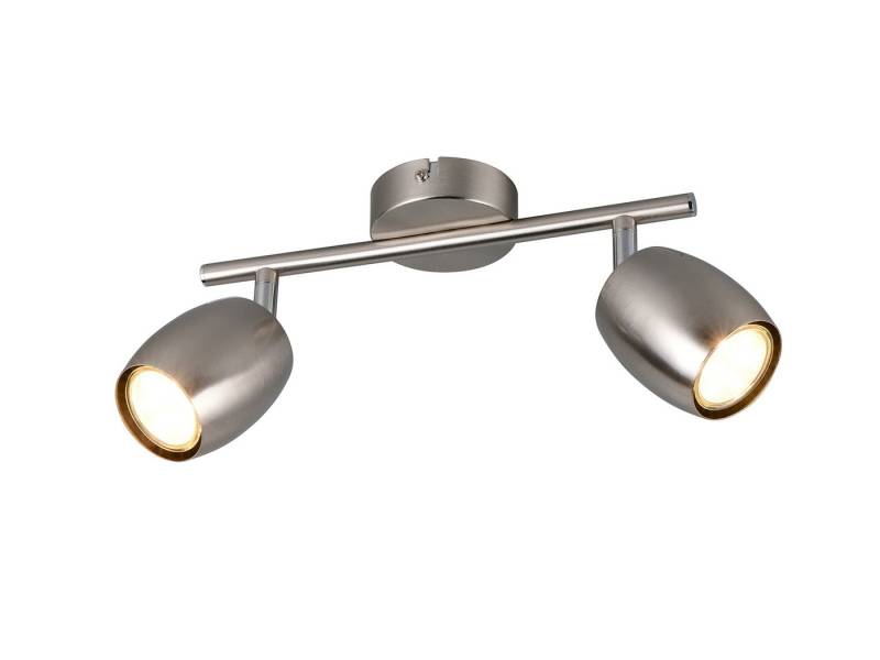 Reality Leuchten LED Deckenstrahler, Dimmfunktion, LED wechselbar, Warmweiß, Innen Strahler mit 2 schwenkbaren Spots für die Decke, Breite 27,5cm von Reality Leuchten