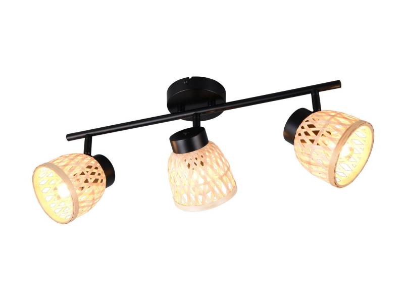 Reality Leuchten LED Deckenstrahler, Dimmfunktion, LED wechselbar, über Lichtschalter in 3 Stufen dimmbar, warmweiß, Korb-lampe Lampenschirm geflochten Bambus für Treppenhaus, Breite 60cm Reality Leuchten LED Deckenstrahler, Dimmfunktion, LED wechselbar, über Lichtschalter in 3 Stufen dimmbar, warmweiß, Korb-lampe Lampenschirm geflochten Bambus für Treppenhaus, Breite 60cm von Reality Leuchten