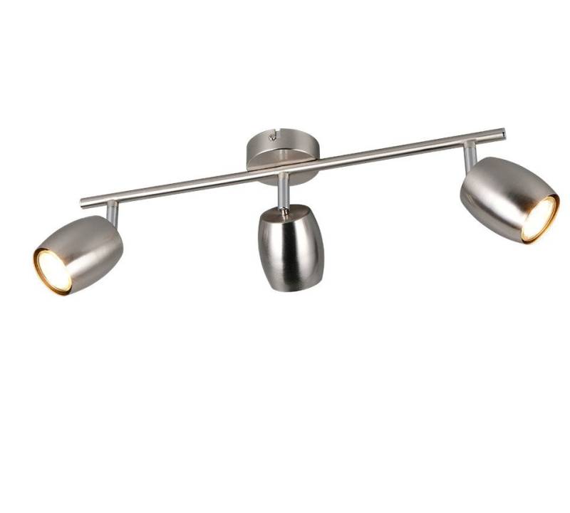 Reality Leuchten LED Deckenstrahler Reality Deckenstrahler 3er Spot Nancy GU10 nickel, Ohne Leuchtmittel, Nicht dimmbar nicht Smart Home-fähig ohne Bewegungsmelder Reality Leuchten LED Deckenstrahler Reality Deckenstrahler 3er Spot Nancy GU10 nickel, Ohne Leuchtmittel, Nicht dimmbar nicht Smart Home-fähig ohne Bewegungsmelder von Reality Leuchten