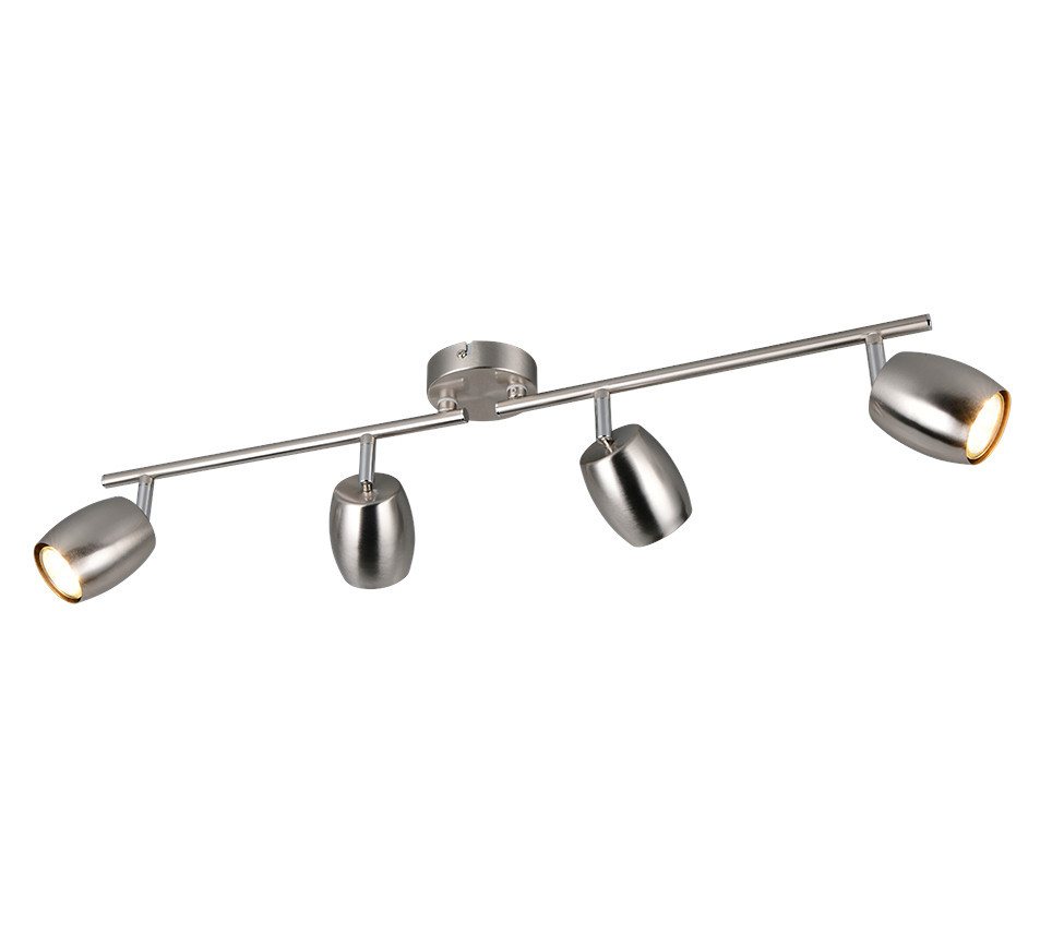 Reality Leuchten LED Deckenstrahler Reality Deckenstrahler 4er Spot Nancy GU10 nickel, Ohne Leuchtmittel, Nicht dimmbar nicht Smart Home-fähig ohne Bewegungsmelder Reality Leuchten LED Deckenstrahler Reality Deckenstrahler 4er Spot Nancy GU10 nickel, Ohne Leuchtmittel, Nicht dimmbar nicht Smart Home-fähig ohne Bewegungsmelder von Reality Leuchten