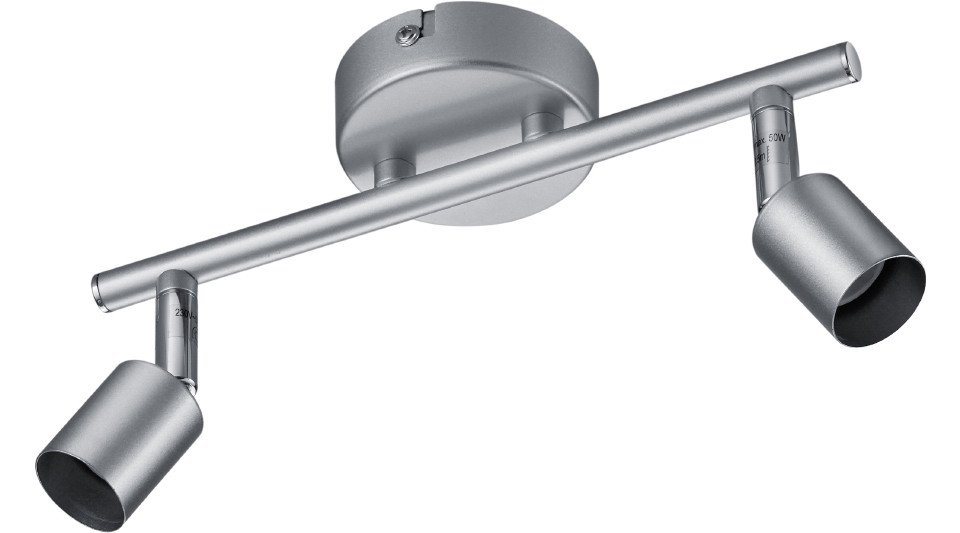 Reality Leuchten LED Deckenstrahler Reality Leuchten 2er Spot Paris titanfarbig, Ohne Leuchtmittel, Nicht dimmbar nicht Smart Home-fähig ohne Bewegungsmelder Reality Leuchten LED Deckenstrahler Reality Leuchten 2er Spot Paris titanfarbig, Ohne Leuchtmittel, Nicht dimmbar nicht Smart Home-fähig ohne Bewegungsmelder von Reality Leuchten