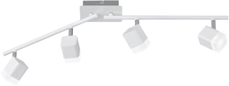 Reality Leuchten LED Deckenstrahler Reality Leuchten 4er LED Balken Roubaix weiß, Inkl. Leuchtmittel, Nicht dimmbar nicht Smart Home-fähig ohne Bewegungsmelder von Reality Leuchten