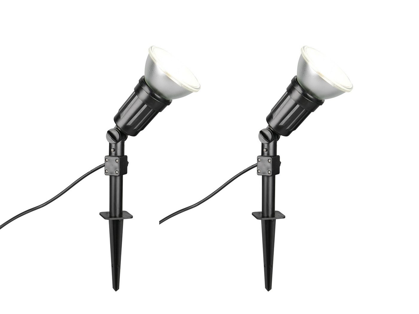 Reality Leuchten LED Gartenstrahler, LED wechselbar, neutralweiß, 2er Set Baum-strahler mit Erdpieß indirekte Garten-beleuchtung, H:51cm Reality Leuchten LED Gartenstrahler, LED wechselbar, neutralweiß, 2er Set Baum-strahler mit Erdpieß indirekte Garten-beleuchtung, H:51cm von Reality Leuchten
