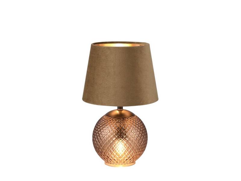 Reality Leuchten LED Nachttischlampe, Dimmfunktion, LED wechselbar, warmweiß, dimmbar kleine ausgefallen-e Fensterlampe Fensterbank, Glasfuß H: 29cm von Reality Leuchten