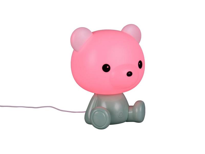 Reality Leuchten LED Nachttischlampe, Farbwechsel, LED fest integriert, Warmweiß, ausgefallene kleine USB Kinder-Lampe mit Touch Sensor, Höhe 25cm von Reality Leuchten