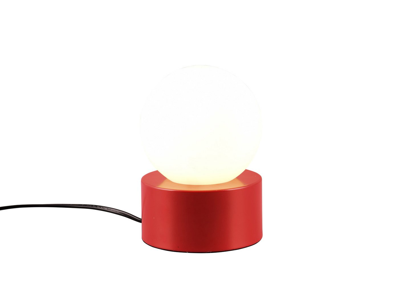 Reality Leuchten LED Nachttischlampe, Mitgeliefertes Leuchtmittel per Berührungsschalter in 3 Stufen dimmbar, LED wechselbar, warmweiß, klein-e Fenster-lampe Rot mit Glaskugel dimmbar für Fensterbank, Ø12cm Reality Leuchten LED Nachttischlampe, Mitgeliefertes Leuchtmittel per Berührungsschalter in 3 Stufen dimmbar, LED wechselbar, warmweiß, klein-e Fenster-lampe Rot mit Glaskugel dimmbar für Fensterbank, Ø12cm von Reality Leuchten