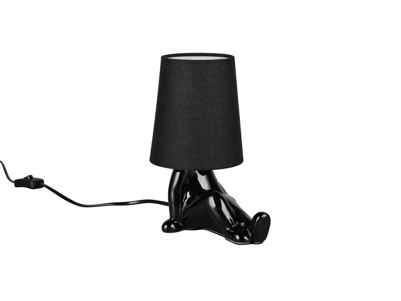 Reality Leuchten LED Nachttischlampe Keramik-Fuß mit Stoffschirm, Höhe 24,5cm, Leuchtmittel dimmbar, LED wechselbar, Warmweiß, klein-e ausgefallen-e Designer Tischlampe mit E14 Leuchtmittel Reality Leuchten LED Nachttischlampe Keramik-Fuß mit Stoffschirm, Höhe 24,5cm, Leuchtmittel dimmbar, LED wechselbar, Warmweiß, klein-e ausgefallen-e Designer Tischlampe mit E14 Leuchtmittel von Reality Leuchten