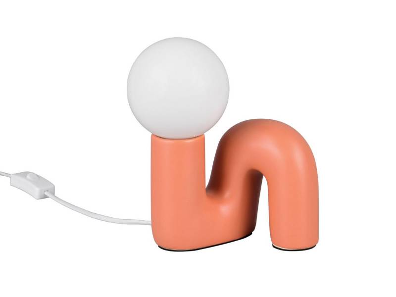 Reality Leuchten LED Nachttischlampe aus Keramik mit Glaskugel, Höhe 21,5cm, Leuchtmittel dimmbar, LED wechselbar, Warmweiß, klein-e ausgefallen-e Designer Tischlampe mit G9 Leuchtmittel Reality Leuchten LED Nachttischlampe aus Keramik mit Glaskugel, Höhe 21,5cm, Leuchtmittel dimmbar, LED wechselbar, Warmweiß, klein-e ausgefallen-e Designer Tischlampe mit G9 Leuchtmittel von Reality Leuchten