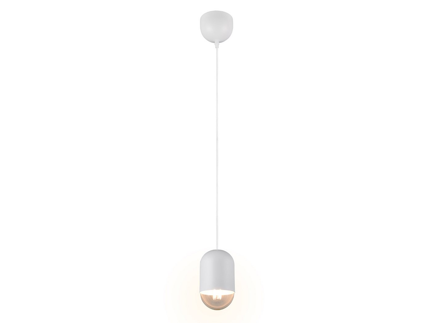 Reality Leuchten LED Pendelleuchte, Dimmfunktion, LED wechselbar, warmweiß, klein-e einflammig minimalistisch hängend Esstisch & Couchtisch Ø 10cm von Reality Leuchten
