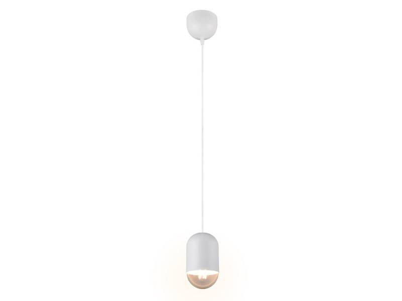 Reality Leuchten LED Pendelleuchte, Dimmfunktion, LED wechselbar, warmweiß, klein-e einflammig minimalistisch hängend Esstisch & Couchtisch Ø 10cm von Reality Leuchten