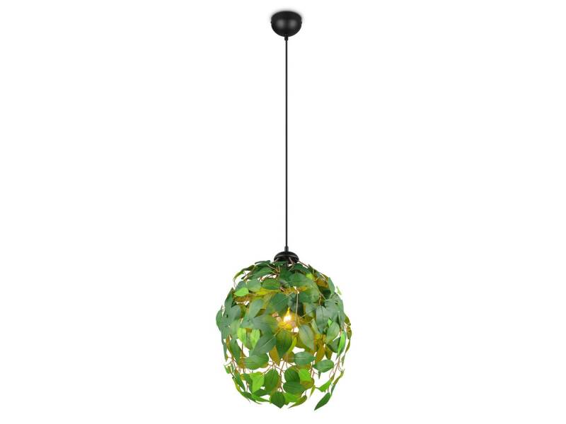 Reality Leuchten LED Pendelleuchte, LED wechselbar, warmweiß, Blattlampe hängend einflammig Ø 38cm von Reality Leuchten