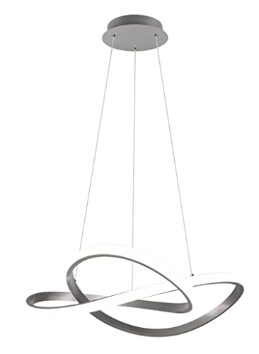 Reality Leuchten LED Pendelleuchte Course R32051407, Metall Nickel matt, inkl. 27.5 Watt LED, Switch Dimmer Reality Leuchten LED Pendelleuchte Course R32051407, Metall Nickel matt, inkl. 27.5 Watt LED, Switch Dimmer von RL LIVE YOUR LIGHT