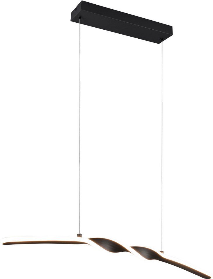 Reality Leuchten LED Pendelleuchte GINKO, Hängeleuchte LED 18W 1980 Lumen 3000K warmweiß, LED fest integriert, Warmweiß, Hängelampe Esszimmer, höhenverstellbar bis max 150cm, Breite 79 cm von Reality Leuchten