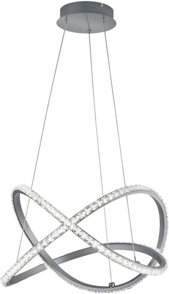 Reality Leuchten LED Pendelleuchte KATHARINA, Dimmfunktion, mehrere Helligkeitsstufen, LED fest integriert, Warmweiß, Hängeleuchte, RGBW, dimmbar von Reality Leuchten