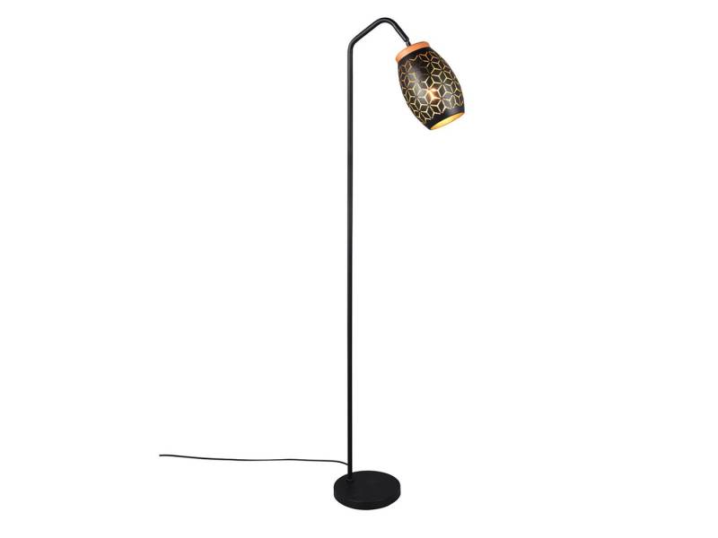 Reality Leuchten LED Stehlampe, Dimmfunktion, LED wechselbar, warmweiß, Ausgefallen-e Stand-lampe für Ecke Lampenschirm stehend, H: 147cm von Reality Leuchten