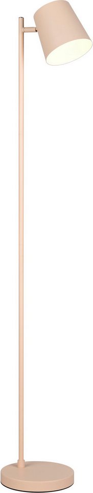 Reality Leuchten LED Stehlampe BLAKE, Akku Stehleuchte Indoor, mit USB-C Lade-Anschluss, Höhe 125 cm, Dimmfunktion, Ein-/Ausschalter, USB-Ladefunktion, mehrere Helligkeitsstufen, LED fest integriert, Warmweiß, Ø 20cm, mit 4-fach Touchdimmer, Leuchtenkopf schwenkbar, 4,5W 350 Lm von Reality Leuchten