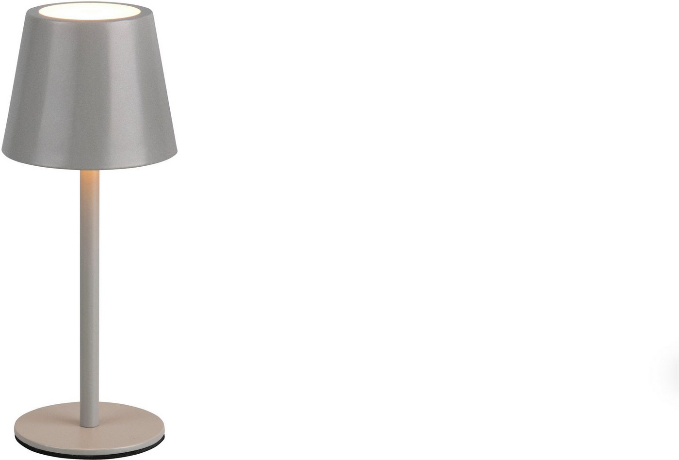 Reality Leuchten LED Tischleuchte DIAZ, Outdoor Akku Tischlampe Höhe 21 cm Ø 8,5 cm, IP44, Touchdimmer, Dimmfunktion, USB-Ladefunktion, mehrere Helligkeitsstufen, LED fest integriert, Farbwechsler, warmweiß - kaltweiß, CCT Lichtfarbe einstellbar 2700-6500K, 160 Lumen, 1,6W, USB Anschluss von Reality Leuchten