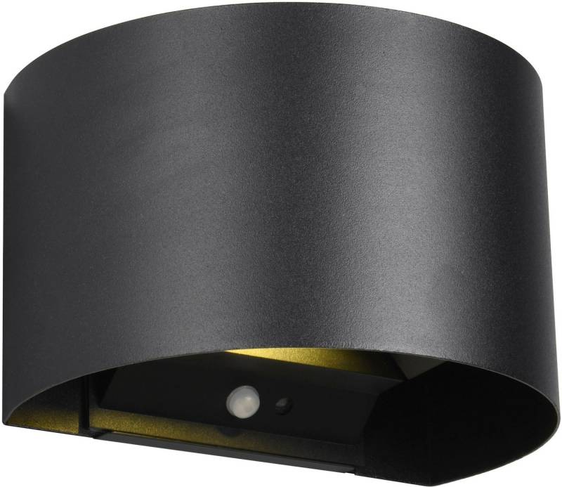 Reality Leuchten LED Wandleuchte TALENT, LED Wandlampe mit Magnet Wandhalterung, up-and-down Licht IP44, Bewegungsmelder, LED fest integriert, Warmweiß, Bewegungsmelder Dämmerungssensor Akkubetrieb USB-Anschluss Schalter von Reality Leuchten