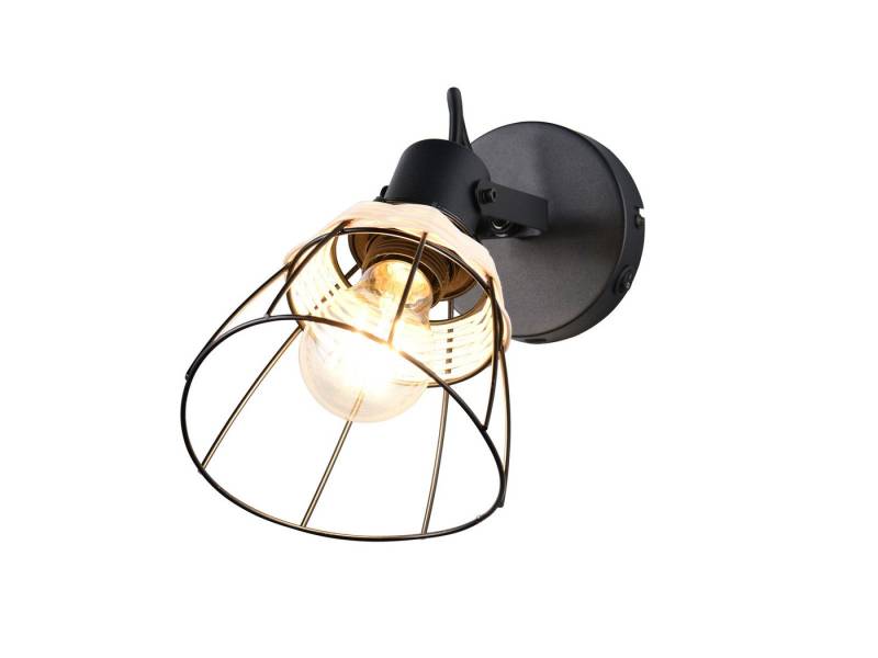 Reality Leuchten LED Wandstrahler, Dimmfunktion, LED wechselbar, über Schalter in 3 Stufen dimmbar, warmweiß, innen Industrial Wandlampe Drahtgestell mit Schalter neben Bett H:27cm Reality Leuchten LED Wandstrahler, Dimmfunktion, LED wechselbar, über Schalter in 3 Stufen dimmbar, warmweiß, innen Industrial Wandlampe Drahtgestell mit Schalter neben Bett H:27cm von Reality Leuchten