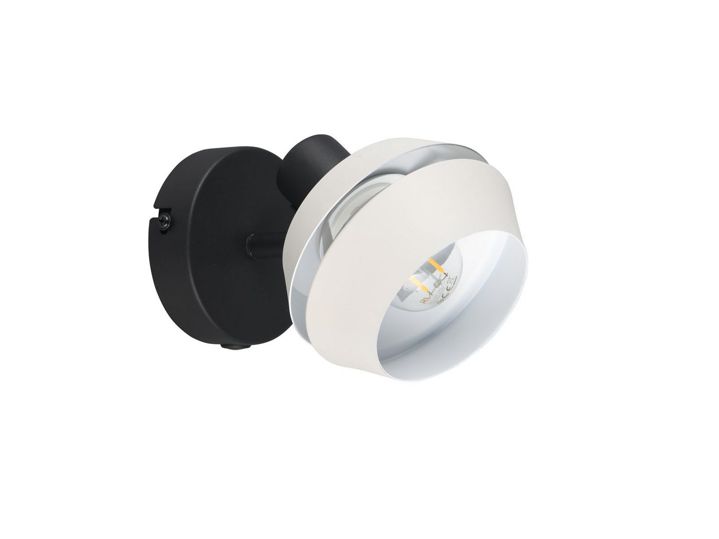 Reality Leuchten LED Wandstrahler, LED wechselbar, Warmweiß, Spot-Lampe innen für Wand & Decke, Wandspot schwenkbar Ø 12cm von Reality Leuchten